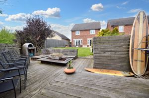 Decking area in rear garden- click for photo gallery